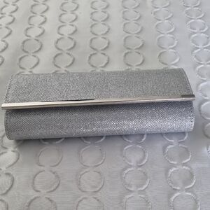 Elegant Silver Clutch Bag